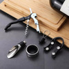 Set Accesorios Para Vino Kit 5 Pzs Sacacorcho En Caja Regalo 1 Set Accesorios Para Vino Kit 5 Pzs Sacacorcho En Caja Regalo 1