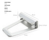 Soporte Vertical Para Laptop Apphome Aluminio, Ajustable 2
