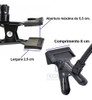 Garra Haste Flexível Pescoço De Ganso Gopro Flash Lapela 6