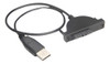 Usb 2.0 A 13pin Slim Sata Cable Con Fuente De Alimentación E 0