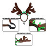 Bwogue 2 Set Dog Elk Reno Cornamenta Diadema Para Navidad Pe 1 Bwogue 2 Set Dog Elk Reno Cornamenta Diadema Para Navidad Pe 1