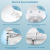 Asiento De Inodoro Bidet Dual Con Controles De Presión 4