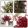 Decoracion Arbol Navideño Tallos Artificiales Bayas Rojas 6