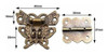 Antiguo Bronce Mariposa Cerrojo Vintage, Mariposa Bisagra. 1 Antiguo Bronce Mariposa Cerrojo Vintage, Mariposa Bisagra. 1