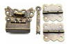 Antiguo Bronce Mariposa Cerrojo Vintage, Mariposa Bisagra. 5 Antiguo Bronce Mariposa Cerrojo Vintage, Mariposa Bisagra. 5