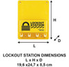 Master Lock - S1700 Centro De Bloqueo Compacto, Amarillo Sin 3