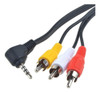 3.5 Mm Plug Aux Auxiliar A 3 Rca Av Audio Video Tv Cable Cab 0