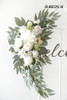 Kit Flores Artificiales Arco X2 Para Bodas Ceremonias Blanco 2