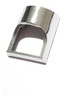 Tirador De Mueble Rectangular Cromo Brillante 0