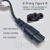 Ipax 10ft Long Two Prong Adaptador De Corriente Ca Cable. 1