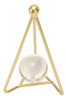 Bola De Cristal Artificial Para Decoração De Casa Gold Stand 3