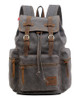 Mochila De Lona Pkuvdsl Serie Augur Estilo Antiguo De Cuero 0