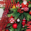 Adornos Para Arbol De Navidad Juego De 99u. Rojo Blanco 5 Adornos Para Arbol De Navidad Juego De 99u. Rojo Blanco 5