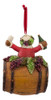 Kurt Adler Adorno Navideo De Santa Claus Sobre Un Barril De 2 Kurt Adler Adorno Navideo De Santa Claus Sobre Un Barril De 2