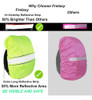 Frelaxy Hi-visibility Backpack Funda Para La Lluvia Con Tira 3