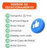 Kit Sensor Estacionamento Ray X Vermelho  4 Sensores 22 Mm 6