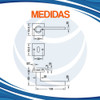 Picaporte Manija Recta Doble Balancin Hafele Ldh 2196 1