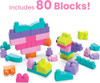 Mega Bloks Big Building Bolsa, Rosa, 80 Piezas 2
