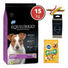Equilibrio Adulto Raza Pequeña 15kg + Regalos! (2 Bol 7.5kg) 1