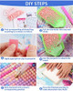 Mxjsua Diy 5d Forma Especial Pintura De Diamantes Por Kit De 3