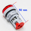 Voltimetro Amperimetro Rojo 22mm 50v~500v ~100a Tablero Htec 3