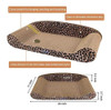 Halovie Gran Tamaño Gato Rascador Sofa De Carton, 24 PuLG 2
