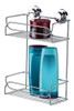Porta Shampoo Doble Future Acero Cromado Sopapa Mini 0