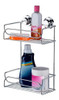 Porta Shampoo Doble Future Acero Cromado Sopapa Mini 1