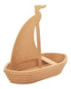 Barco Barquinho De Madeira Resistente Decorativo Brinquedo 2