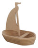 Barco Barquinho De Madeira Resistente Decorativo Brinquedo 4