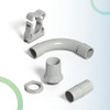 Curva Para Caño Rígido Pvc 22mm (7/8) Genrod Pack X 25 U 1