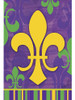 Toland Home Garden 1010919 Fleur De-lis Collage Mardi Gras F 0