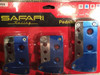 Pedaleras Auto 3pzs Metal Color Azul  Sujecion Calidad !! 1