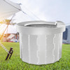 Vaso Sanitário Portátil Para Acampamento, Vaso Cinza 6