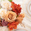 Jelofly 21pcs Flores Artificiales Falsas Flores De Seda Comb 4