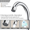 Grifo Baño Dos Asas Fregadero Arco Alto Acero Inoxidable Pla 2