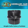 Cuchetas Caño. Juego 4 Acoples Y Regatones 3  Pulgadas Negro 3