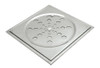 Grelha  Ralo Inox Quadrada 100mm - 10cm 4