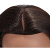 Cabeza P/practica Peluqueria 66-71cm Fibra Negro /1813by0220 3