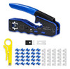 6comgiga Kit De Herramientas De Crimpado Rj45 Todo En Uno, C 0