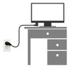Cable Matters (paquete De 2) Perfil Bajo Con Angulo Recto Al 6
