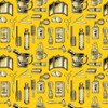 Capa De Corte Barbero Golden Tools Yellow Barberia Peluqueri 1
