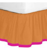 Bacati Tangerine Orange & Fuschia Falda De Cama Completa 0 Bacati Tangerine Orange & Fuschia Falda De Cama Completa 0