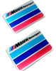 Par Emblemas Insignias Resinados Bmw Motorsport 0