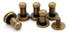 Perno De Cabeza Esferica Macizo Para Cuero Con Tornillo 5 Mm 0