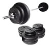 Kit 1 Barra Maciza 1.20 +20kg Discos Forrados 0