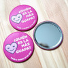 Pins Espejo Botón Para Armar 56mm Diám Pack X100 Disershop 4