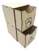 Cajita De Te 2 Divisiones X 10 Uni. - Mdf / Fibrofacil 3mm. 0