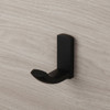 Accesorio Gancho Toallero Para Baño Moderno Negro Mate 4