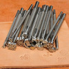 Estampadores Metalicos Para Artesanias En Cuero X 20u. 2